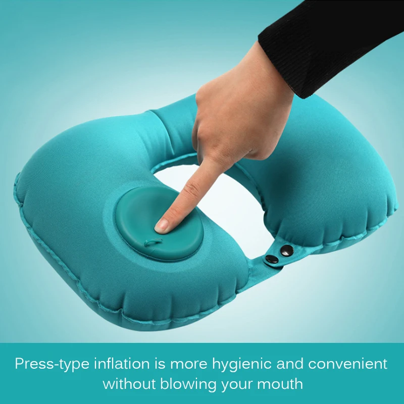 Надувная подушка для шеи u образная путешествий удобные аксессуары отдыха на шее