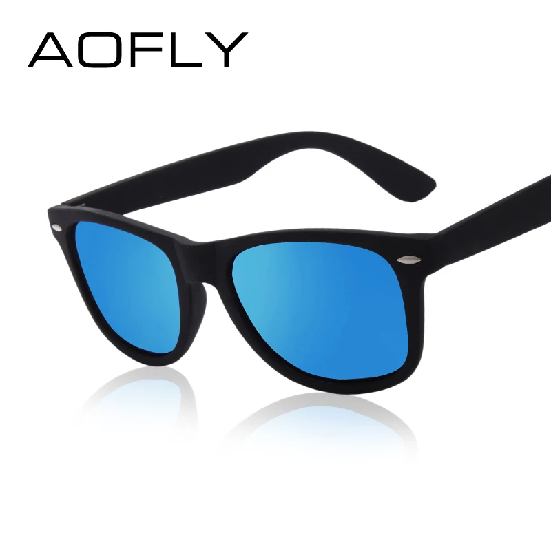 AOFLY Fashion Sunglasses Men Polarized Sunglasses Men Driving Mirrors Coating Points Black Frame Eyewear Male Sun Glasses UV400 barcur black walnut sunglasses wood polarized sunglasses men glasses men uv400 protection eyewear wooden original box