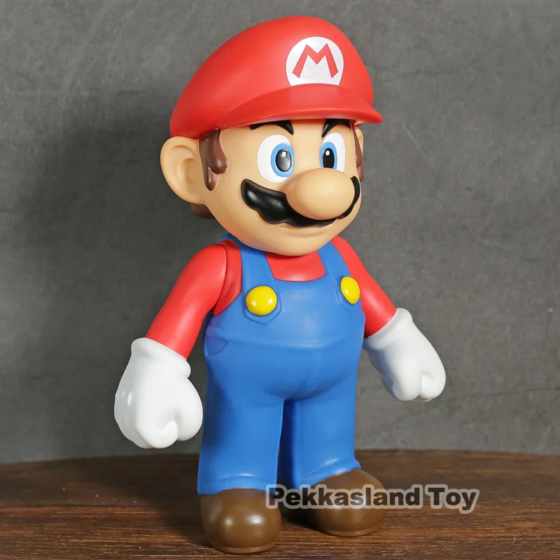 Super Mario Bros Луиджи, Марио, Йоши, ПВХ фигурки, подвижные детские игрушки 22-24 см