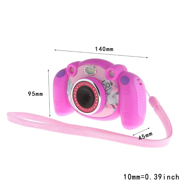 Cute Digital Video Camera Max. 2 Mega Pixels Built-in Lithium Battery Gift New Year Present for Kids Children Boys Girls | Электроника