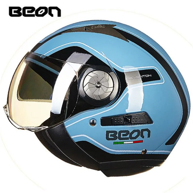 BEON модный мотоциклетный шлем Ретро Харли двойной объектив falf B 216|helmet double|harley