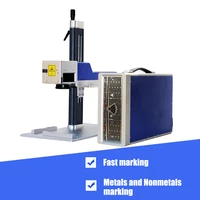 high precision mini desktop 20w 30w raycus metal nameplate marking for metal engraving laser marking machine
