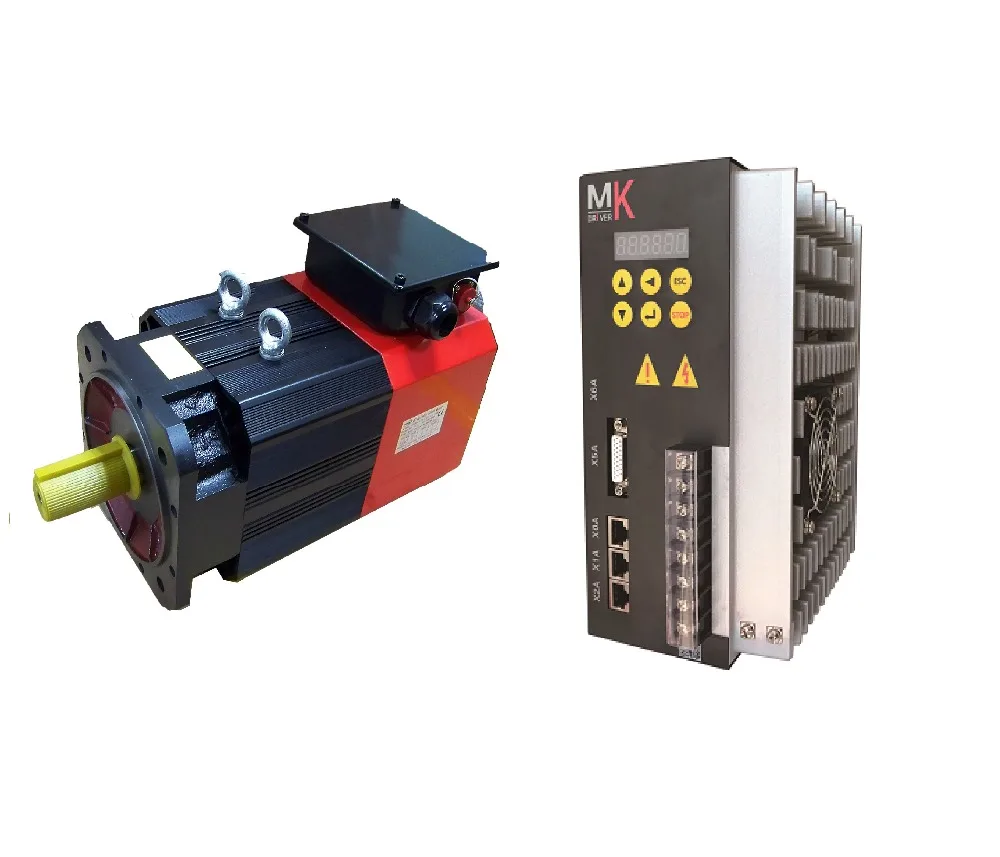 5.5kw 35Nm Серводвигатель шпинделя 5500w и совпадающий драйвер