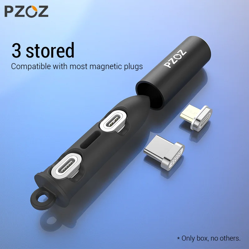 PZOZ Micro USB C Тип C 8 pin для хранения Магнитный кабель для подключения к сети коробка телефон Microusb Тип-C магнит Зарядное устройство зарядный адаптер вилки