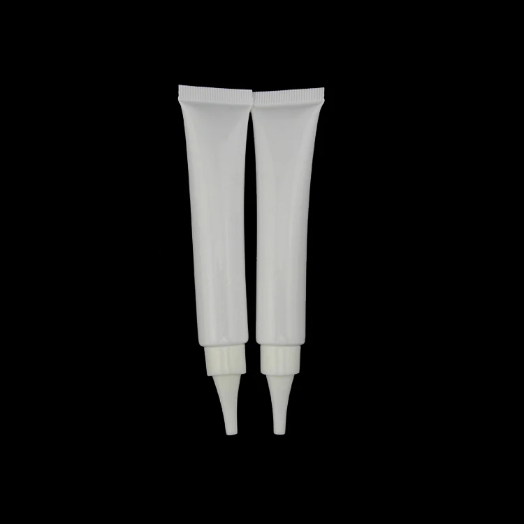 100pcs 30 ml white PE plastic soft tube with spiral prongs cap , 1 ounce BB Cream liquid tube , 30ml cosmetics packaging tube