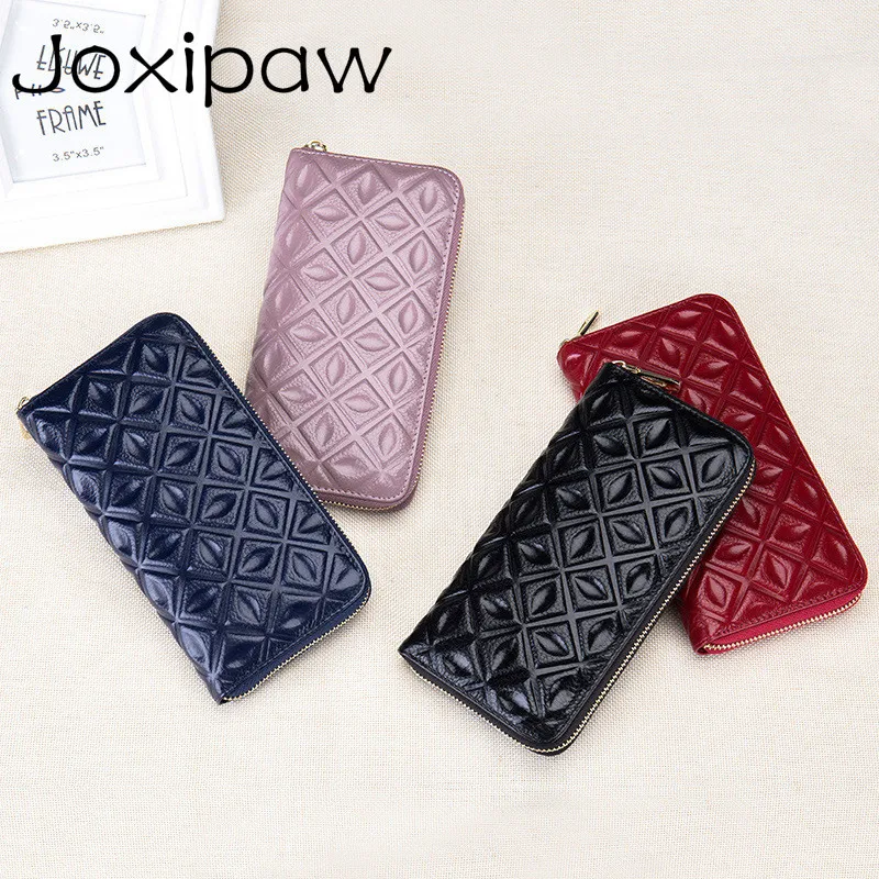 

Large Capacity Women Wallets Female Genuine Leather Purses ID Card Holders Ladies Wallet Phone Cash Clutch Long Carteras Bolsas
