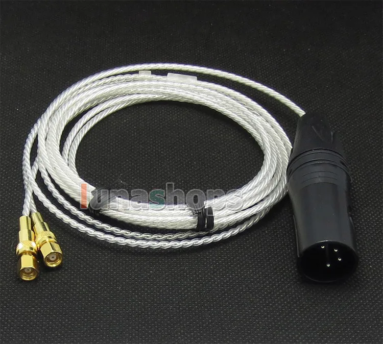

4pin XLR PCOCC + Silver Plated Cable for HiFiMan HE400 HE5 HE6 HE300 HE560 HE4 HE500 HE600 Headphone LN004727