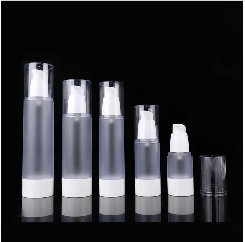 50ML plastic airless pump bottle for lotion emulsion serum liquid foundation eye essence whitening complex recovery packing | Красота и