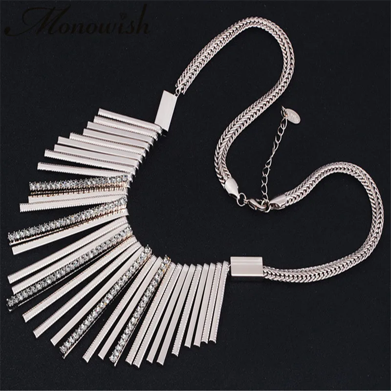 Monowish дамы кулон Цепочки и ожерелья элегантный темперамент кристалл женский