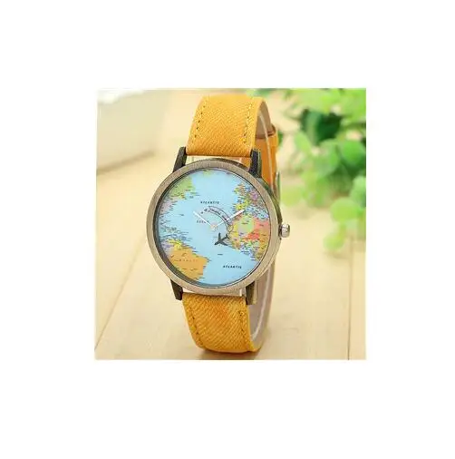 TIke Toker, мужские часы для путешествий с самолетом, Reloj hombre, кварцевые часы, повседневные спортивные часы для мужчин, Horloges mannen 07 - Цвет: Yellow