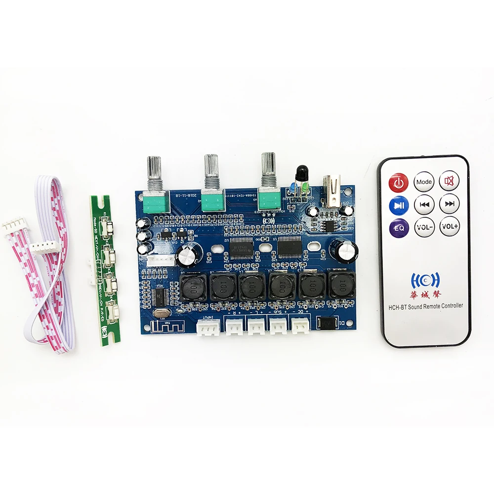 Bluetooth 4,2 TPA3118 сабвуфер Hi-Fi 2,1 канальный аудиоусилитель доска 2X30 Вт+ 60 Вт с пультом дистанционного управления Управление B6-001