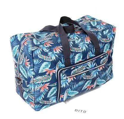 Blue feather Chuwanglin, дорожная сумка с принтами животных, женская модная сумка-тоут, сумки, водонепроницаемая дорожная большая сумка, женская сумка для багажа A0091 - Цвет: Blue feather
