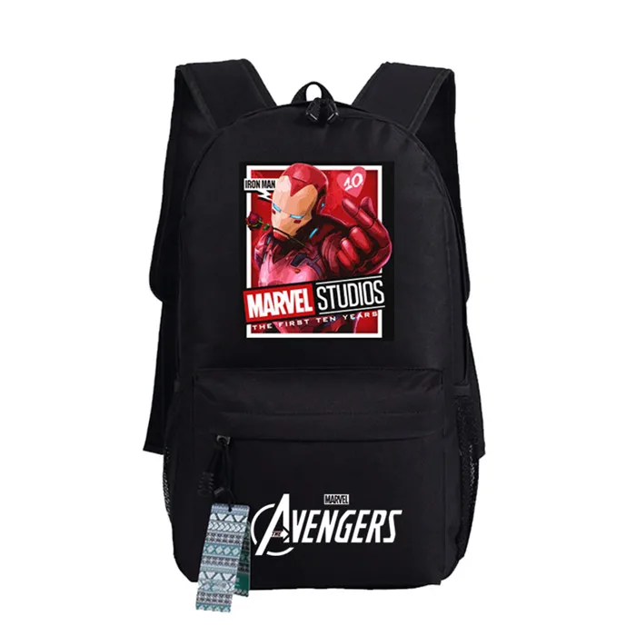 Style 11 Аниме Ironman мстители Супер рюкзак с героем сумка мессенджер на молнии школьная книга Студенческая сумка Cospaly Девочка мальчики подарок - Цвет: Style 11