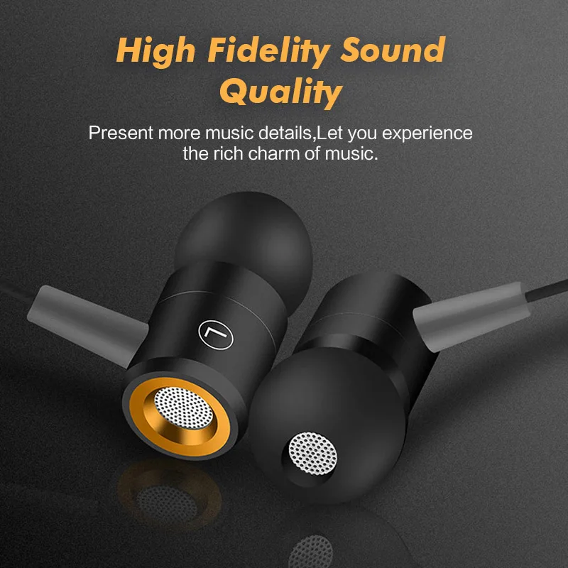 Overfly спортивные наушники в ухо вкладыши мини гарнитура проводные для