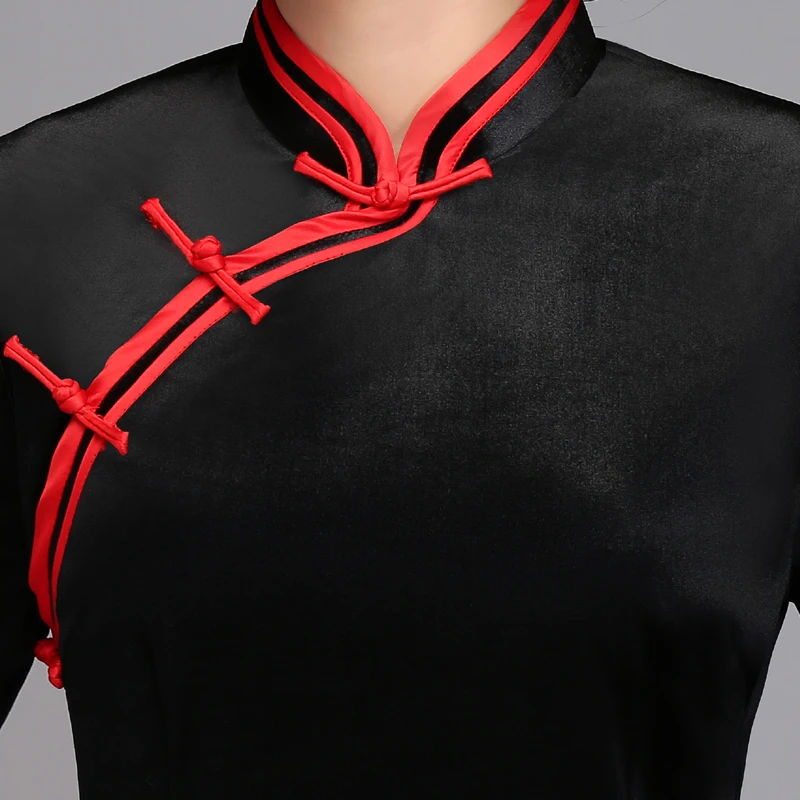 

New Black Summer Women Shirt Tops Traditional Chinese Velour Blouse Lady Mandarin Collar Qipao Mujer Camisa Size M L XL XXL XXXL