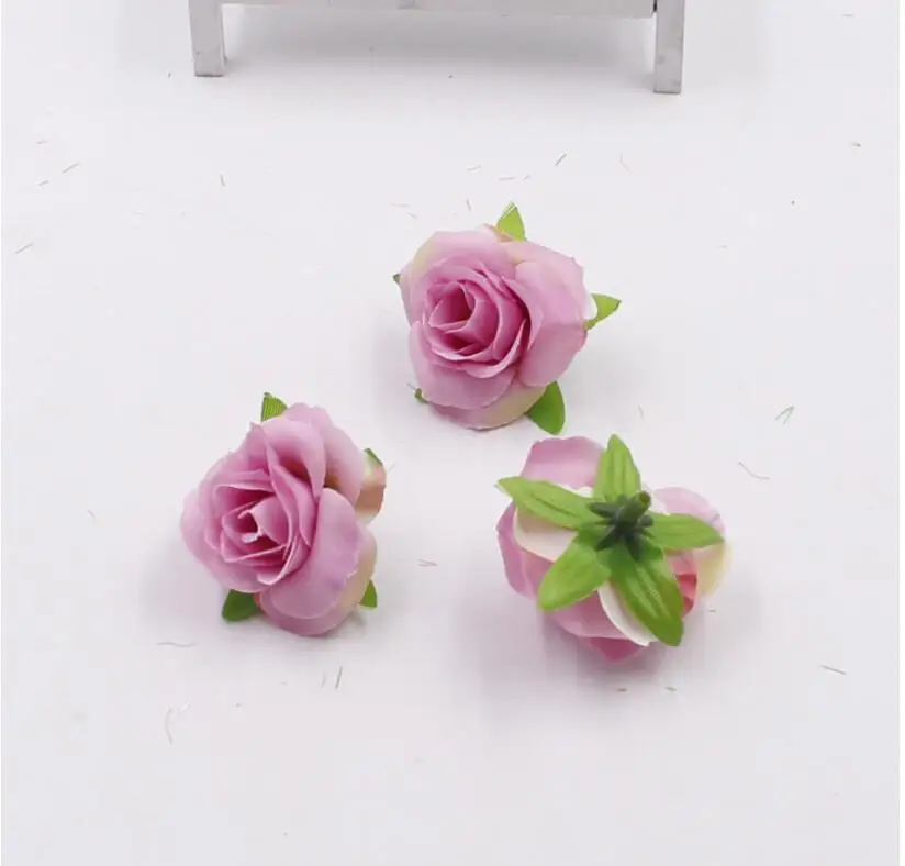Шелковые цветы розы головок DIY Свадебный декор coloful удивительный дом вечерние