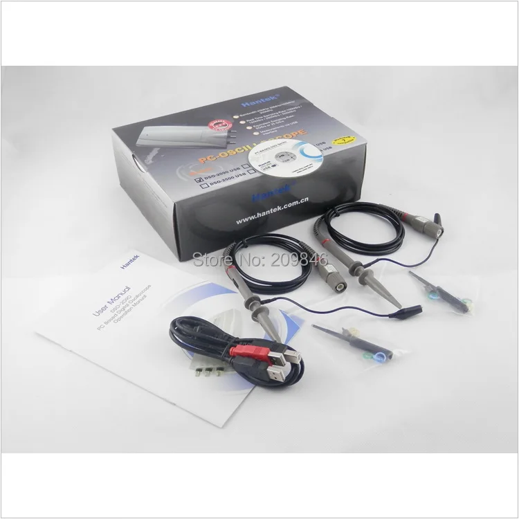 Digital Storage Oscilloscope hantek DSO2090 usb 100Ms/s 40MHz bandwidth DSO-2090 | Инструменты