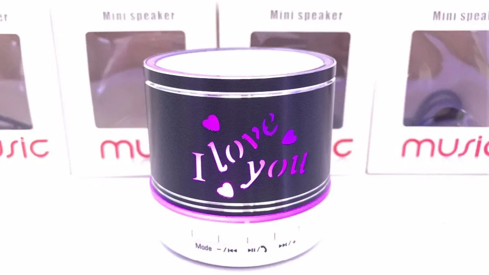 Портативный беспроводной мини динамик цветная металлическая звуковая коробка