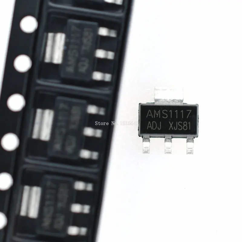 10 шт. AMS1117 ADJ СОТ 223 линейного регулятора LM1117 подзаряжаемая|10 pcs| |