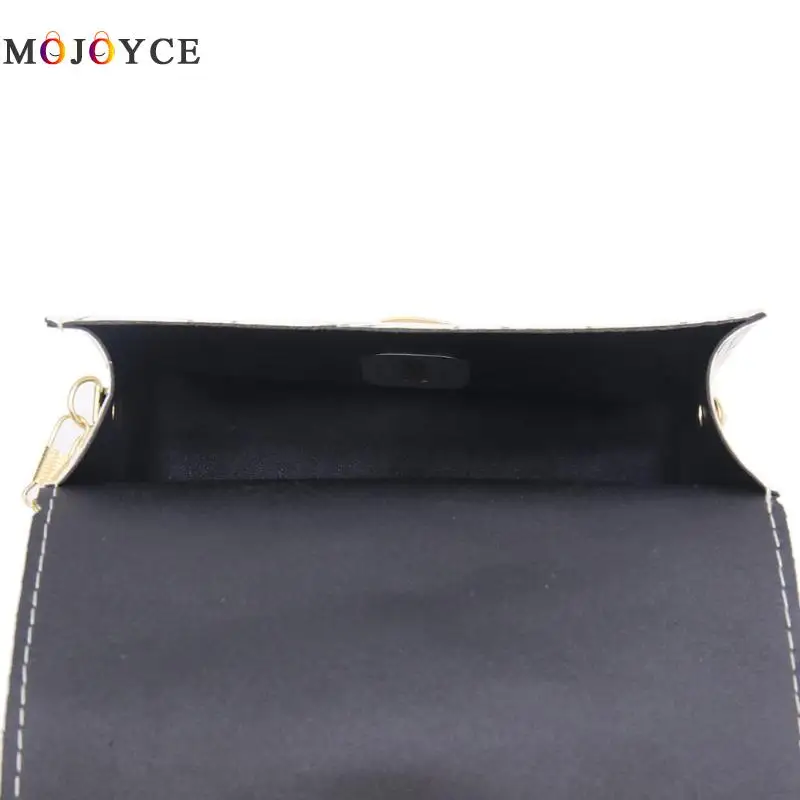 

Geometric Irregular Print Shoulder Bag Women PU Leather Messenger Packs Small Chain Crossbody Bags Geometric irregular print des