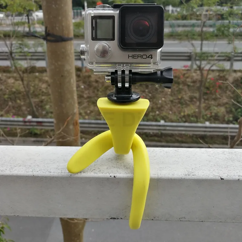 Banana Pod Гибкий Осьминог Мини спортивная камера штатив селфи палка для Gopro Hero5 4 3+ Session Xiao Mi Yi SJCAM для iphoneex