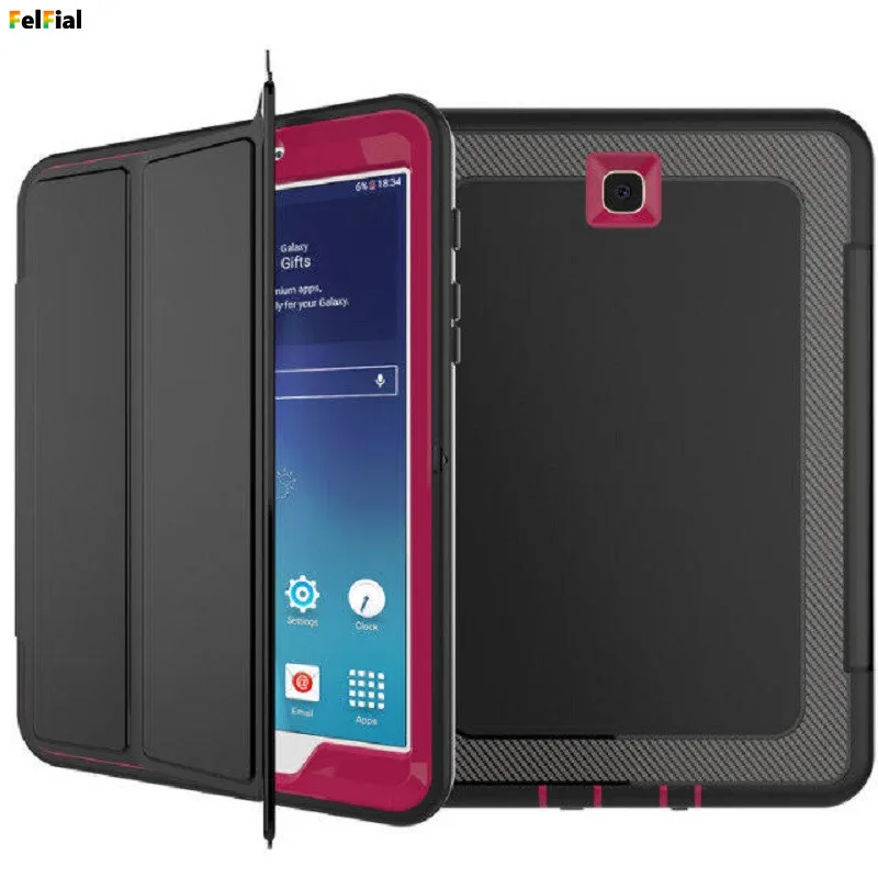 Felfial чехол для samsung Galaxy Tab S2 8 0 T710 крышка смарт спальный 3 Слои Hybrid Shell T713/T715/T719|case for
