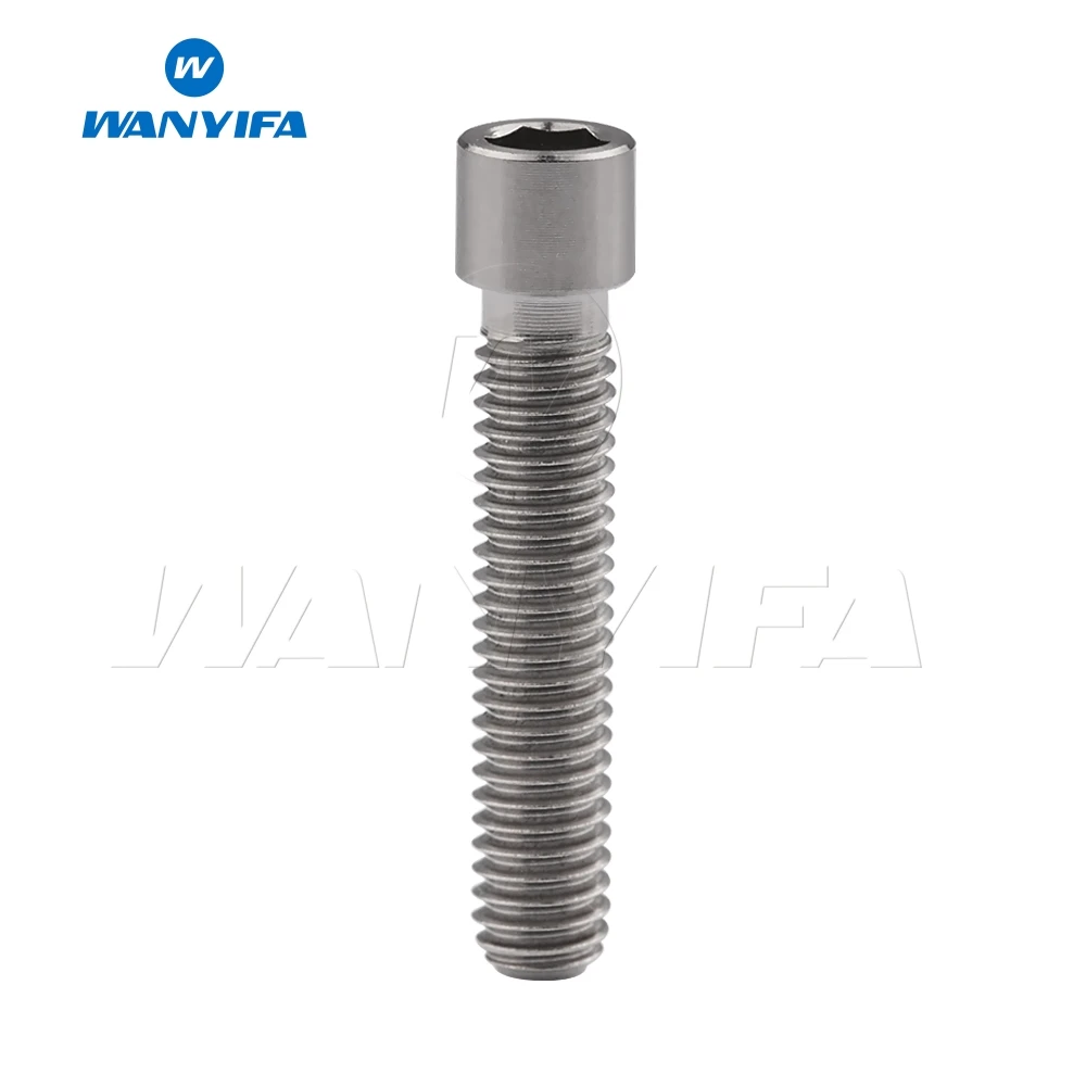 M4x25 Titanium Wanyifa Винт С Титановым болтом M4x10 13,5 15 20 25 мм маленькая головка клеймо для велосипеда задний/передний переключатель H/L Регулировка - Цвет: M4x25 Titanium