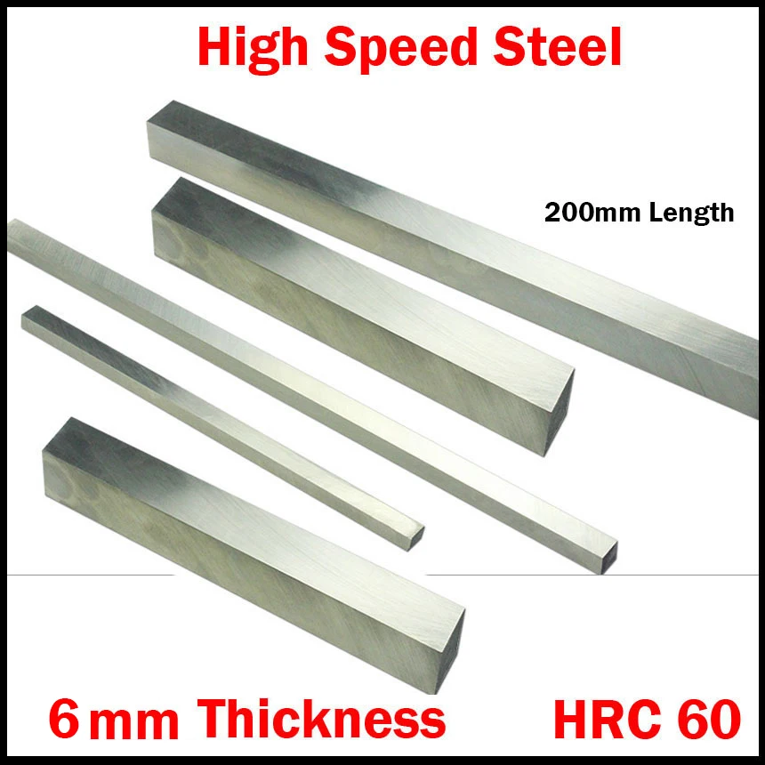 200*30*6 200x30x6 200*35*6 200x35x6 6 мм Толщина HRC60 HSS прямоугольный металлообрабатывающий