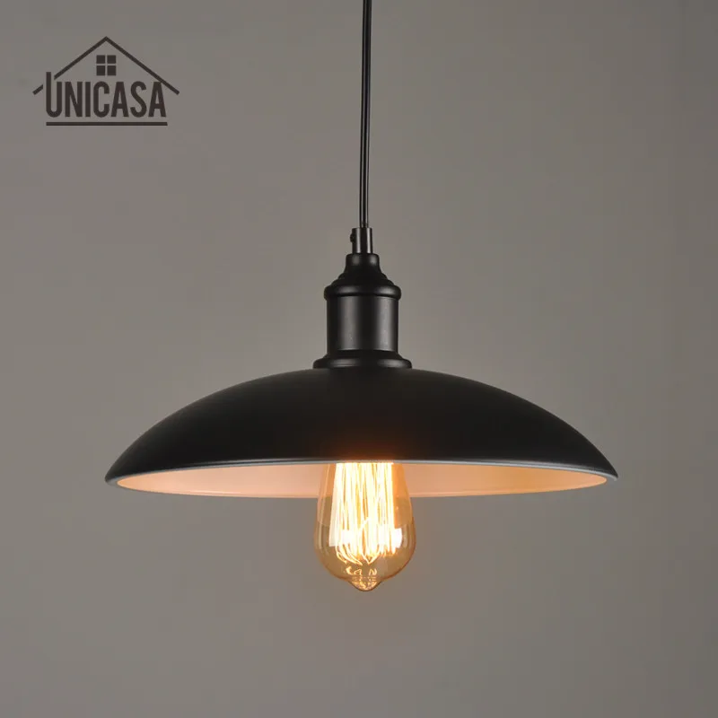 Винтажные промышленные подвесные светильники черные железные световые приборы