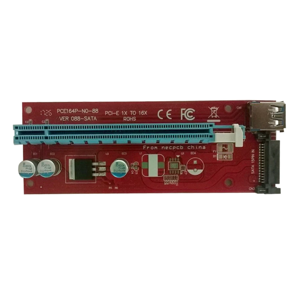 USB 3 0 Pcie PCI E Экспресс 1x до 16x расширитель переходник адаптер питания кабель