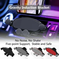 vent gravity car bracket air outlet abs plastic gravity invisible phone bracket black silver universal car bracket holder