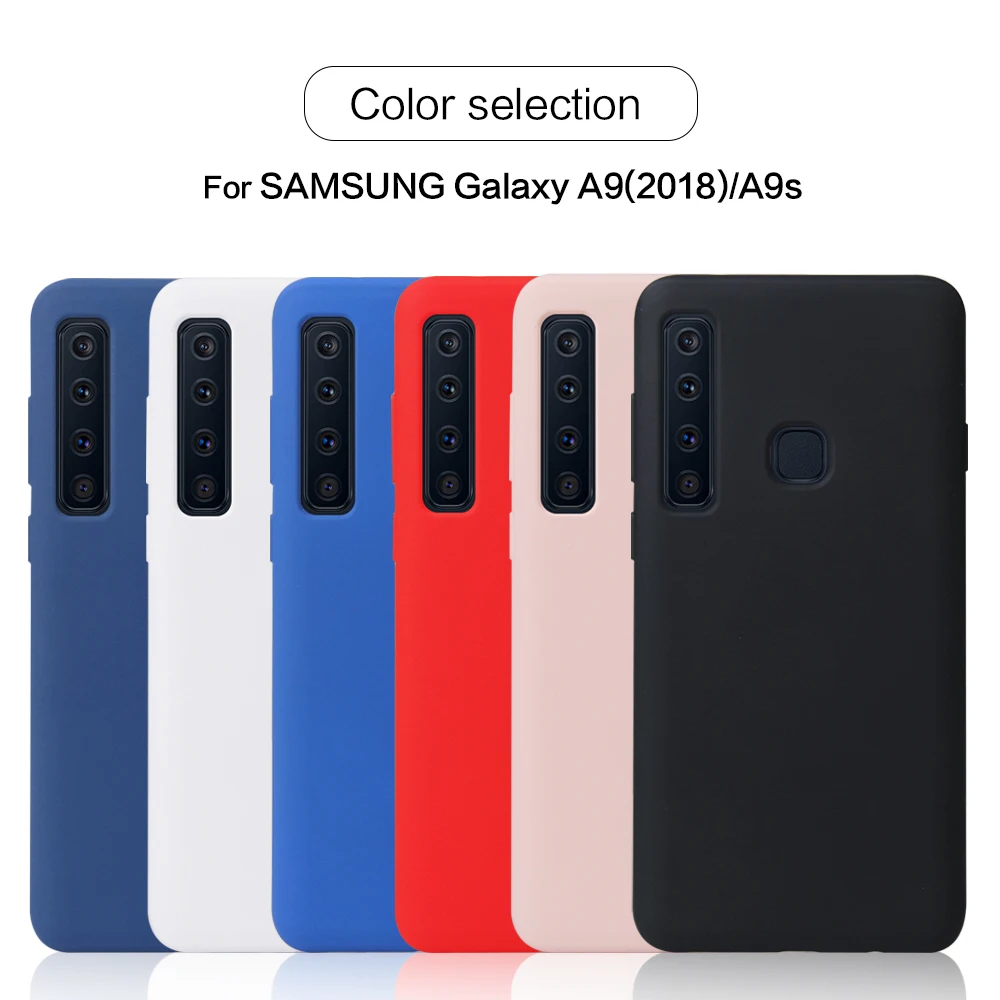 Для Samsung Galaxy A9 2018 модный однотонный Мягкий силиконовый чехол накладка для A920