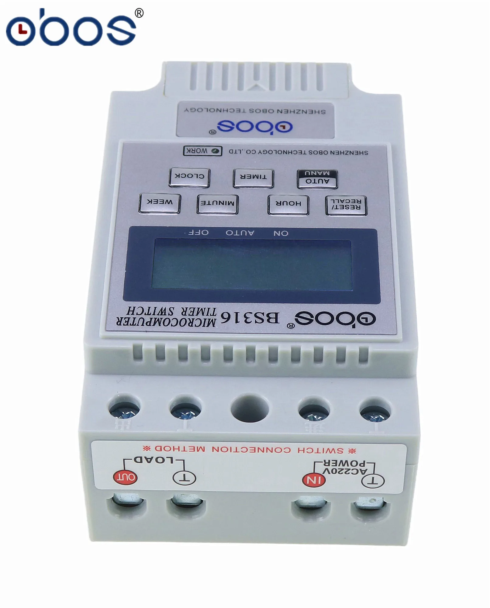 KG316T AC 220V 25A Din Rail ЖК-дисплей цифровой программируемый электронный таймер контроллер цифрового таймера BS316 (art.: 7a2db237b) - 7a2db237b