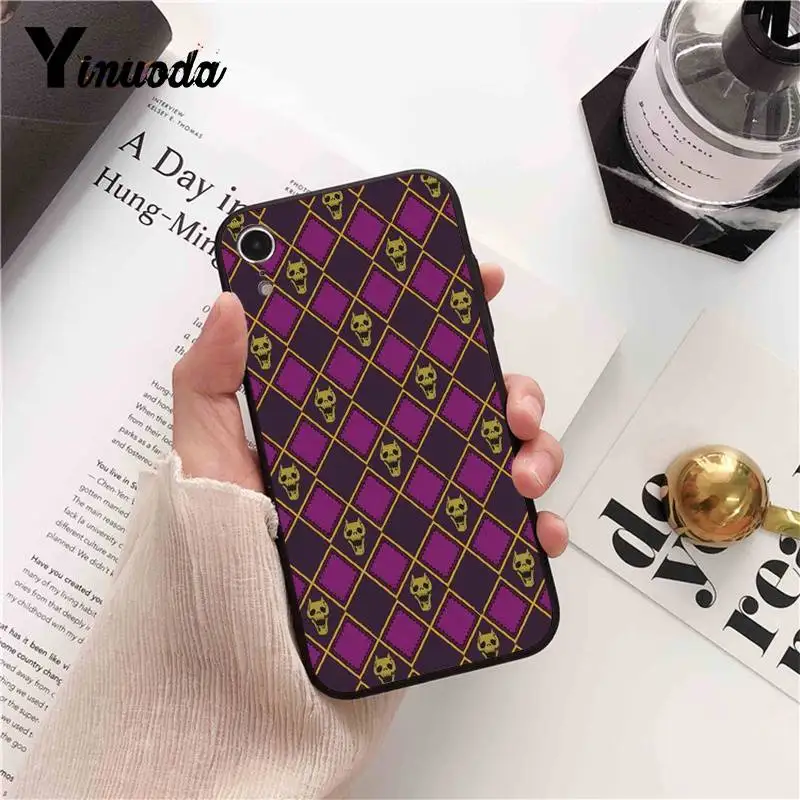 Yinuoda JoJo Необычные Приключения аниме окрашенные Телефон чехол для iPhone X XS MAX 6 6S 7 7plus