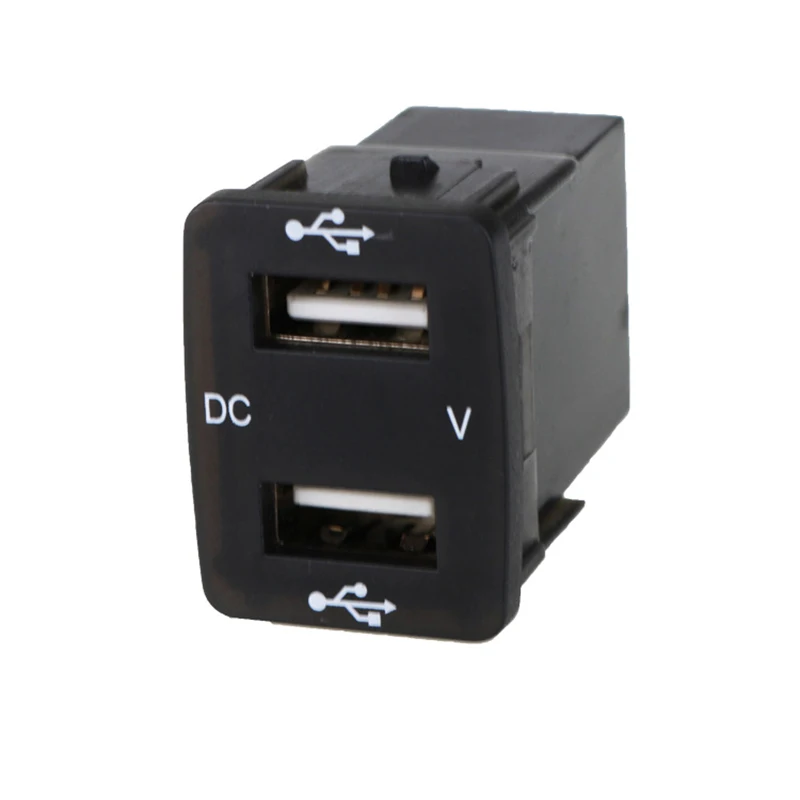 DC12-24V светодиодный ночной дисплей, двойной USB порт, 5 В, а, автомобильное зарядное устройство, адаптер для зарядки, розетка, двойной USB порт, светодиодный ночной дисплей