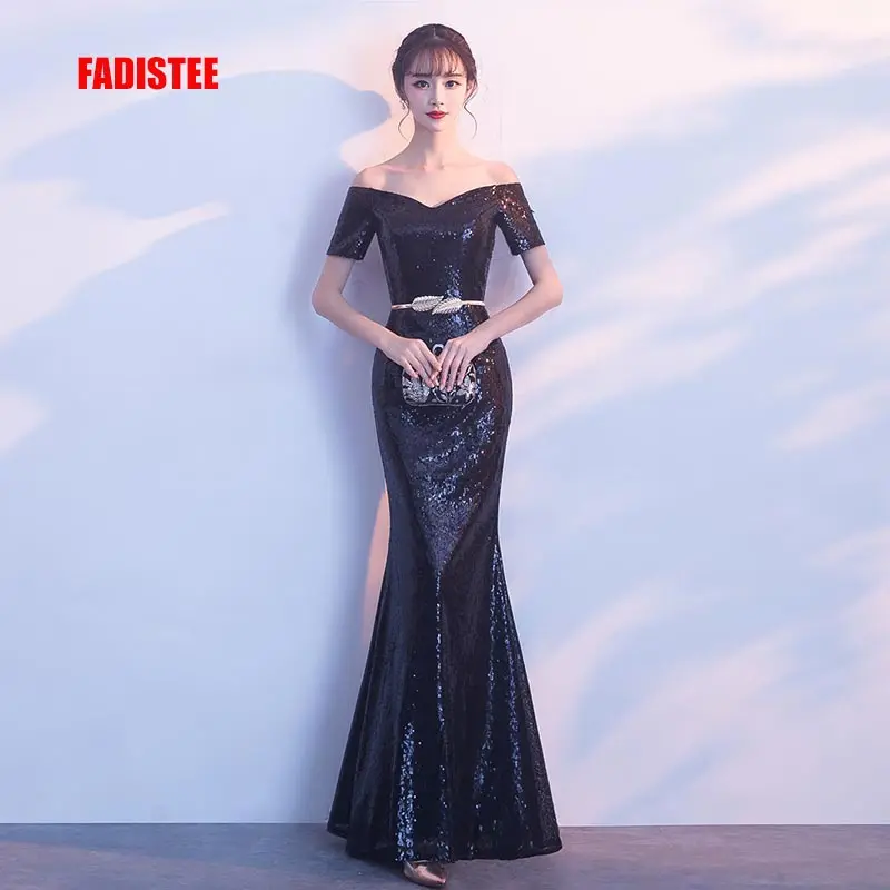 Новое поступление классическое вечернее платье FADISTEE роскошное черное с
