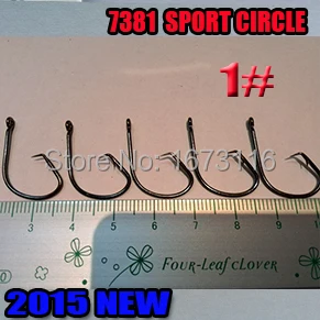 2015NEW V7381 SPORT CIRCLE HOOK size:1# quantily 50pcs | Спорт и развлечения