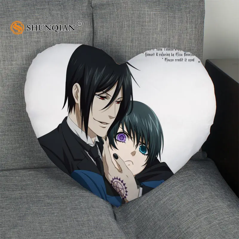 Горячая Распродажа сапоги для косплея Темный дворецкий сердце Форма Наволочка