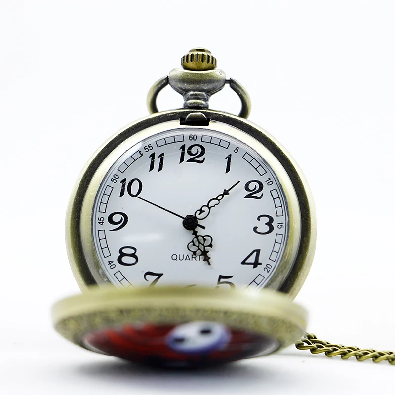 Высококачественные винтажные карманные часы с мультипликационным рисунком