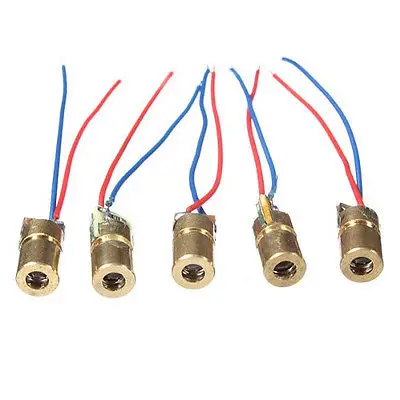 5PCS Mini 650nm 5mW 5V точечный модуль лазерного диода Head|head head|head laser |