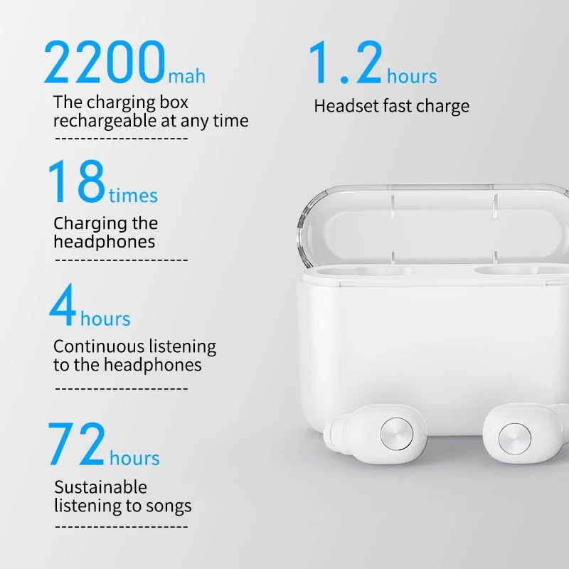 Наушники вкладыши BL1TWS с поддержкой Bluetooth 5 0 и функцией шумоподавления|Наушники