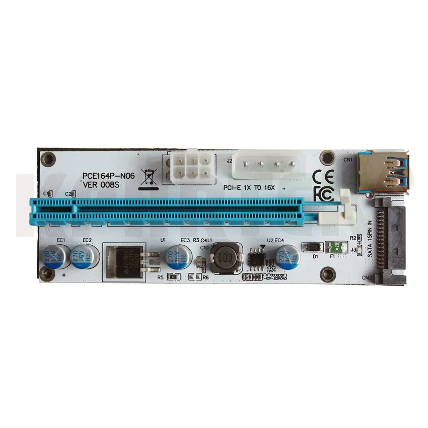 Адаптер PCI E 008 Express 1X 4x 8x 16x USB Райзер SATA 50815180511 50 шт.|Надувные и переносные ванны| |