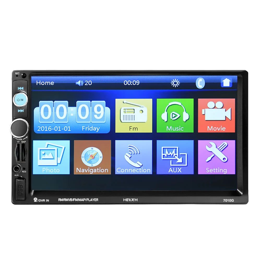 Автомобильный мультимедийный плеер 2 Din с радио GPS-навигацией камерой Bluetooth MP5