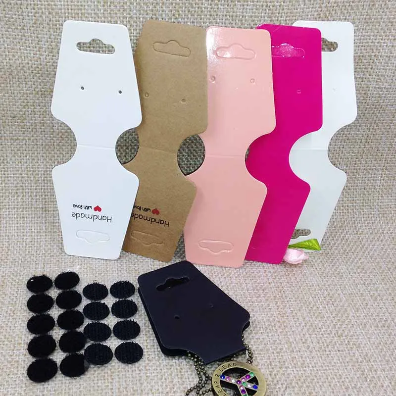 2017 новая горячая DIY пустая крафт самоклеющаяся карточка для ожерелья 120x45 мм 1 лот =