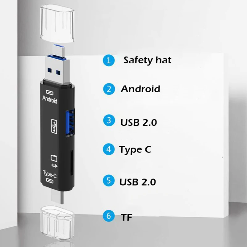 Все в 1 Usb 3,1 кард-ридер высокоскоростной SD TF Micro SD кард-ридер Тип C USB C Micro USB память OTG кард-ридер