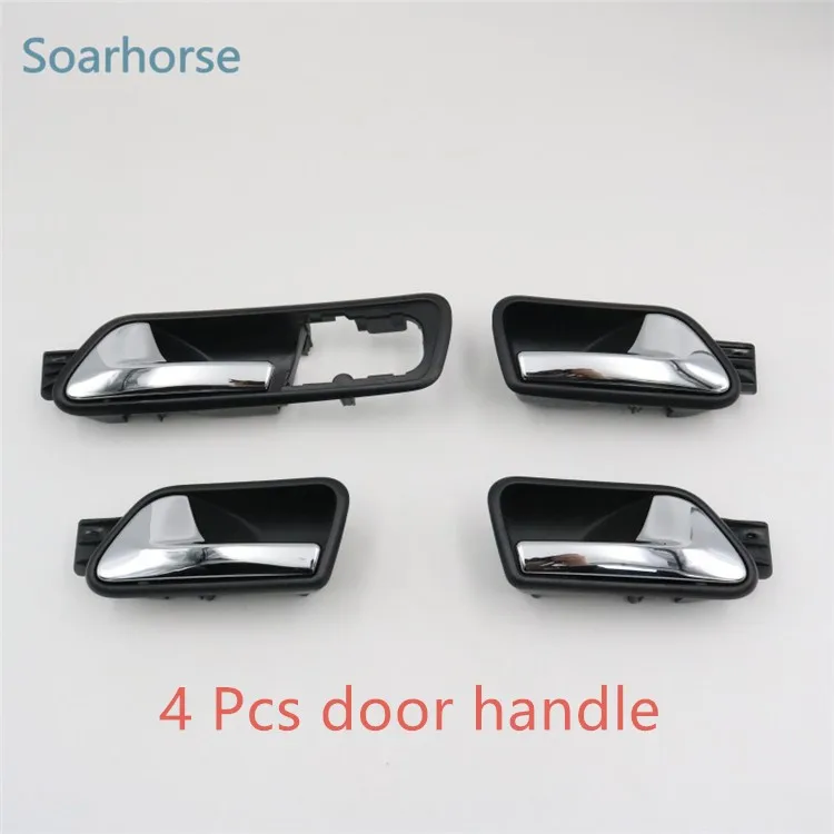4 Pcs Full Sets Soarhorse для VW Touran Caddy автомобиля хромированная внутренняя дверная ручка - Цвет: 4 Pcs Full Sets