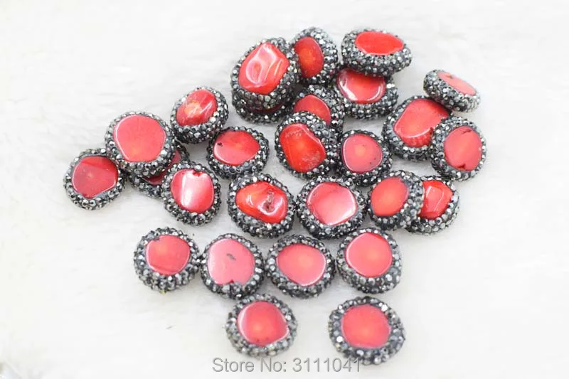 Красный коралл для изготовления ювелирных изделий бисер из натурального