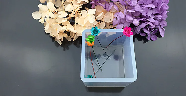 65 мм/25 мм/20 мм квадратная силиконовая форма для подвески из смолы настоящего