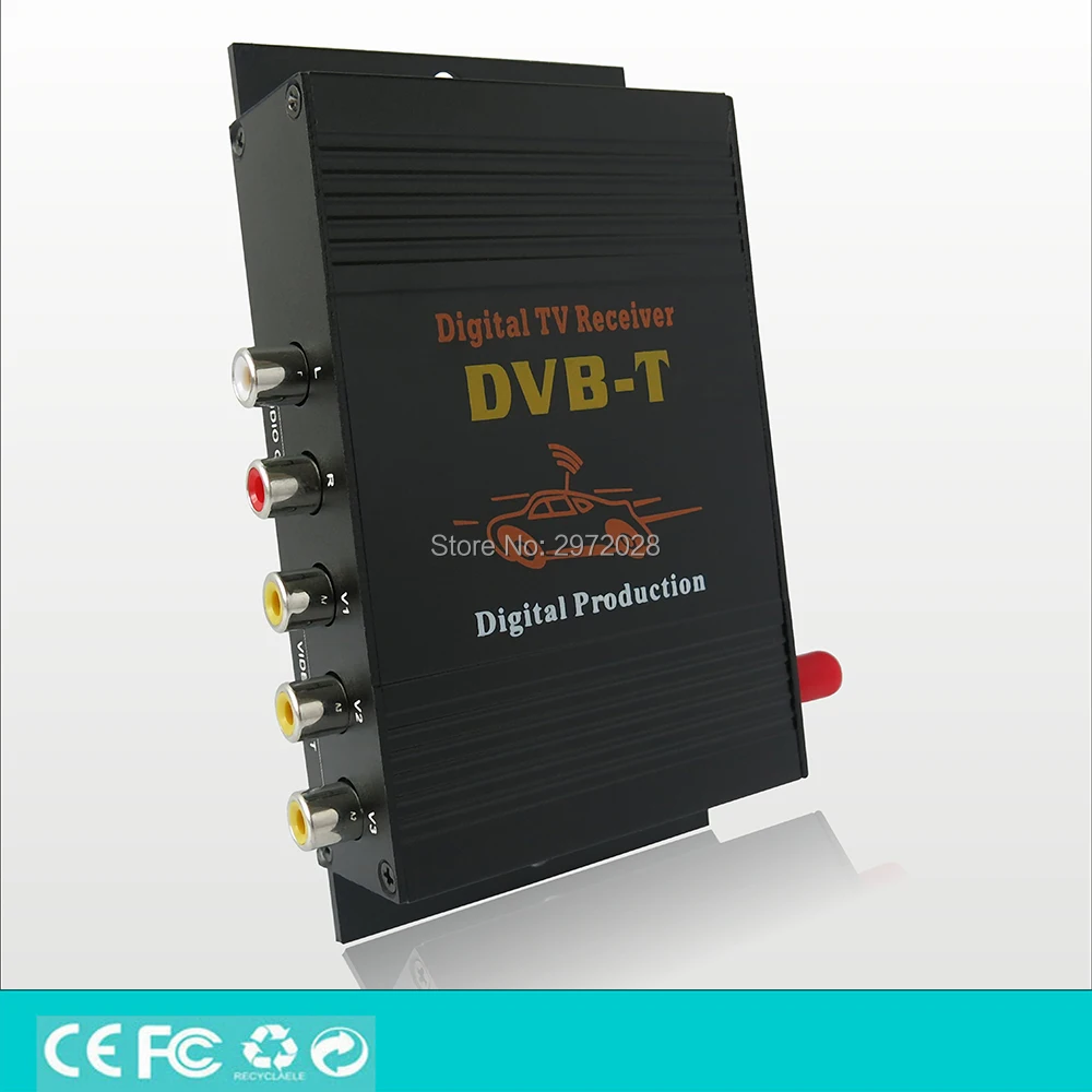 Автомобильный цифровой ТВ-ресивер DVB-T HD 1080P HDMI CVBS мобильный ТВ-тюнер MPEG4 MPEG2