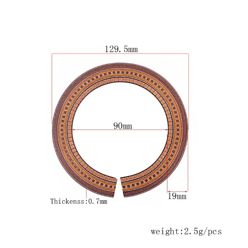 

Guitar Sound hole Inlay Wood Rosette For Acoustic Classic Inner Diameter 93mm